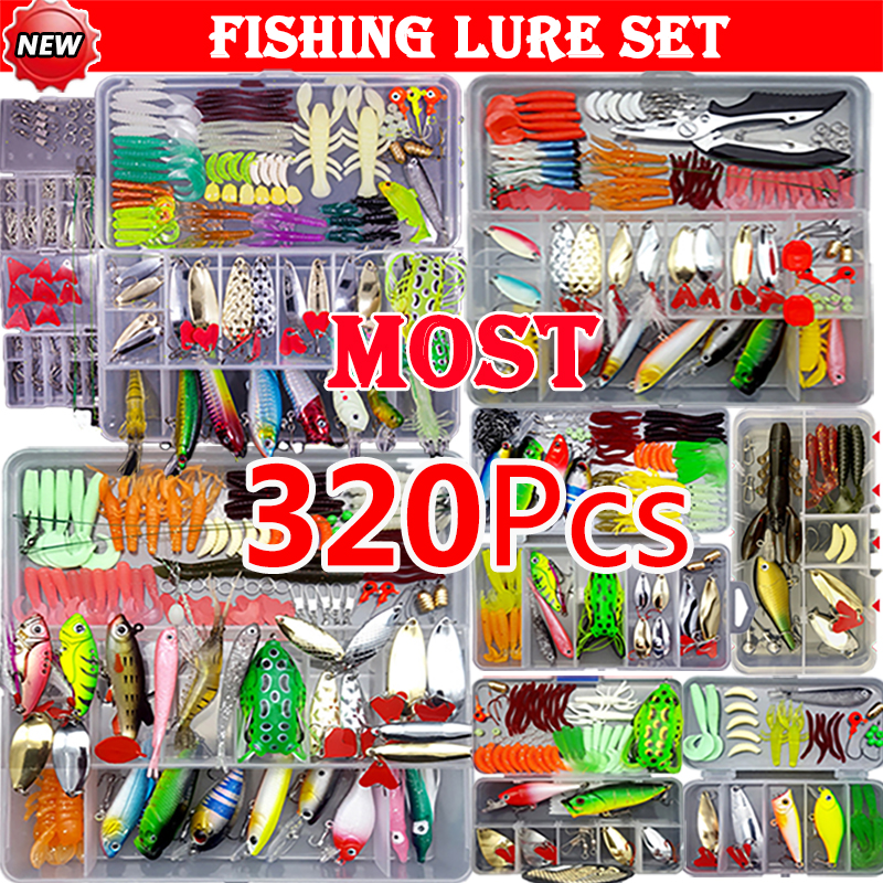 Fishing Lure Crankbait - Fishing Lure Kit Soft and Hard