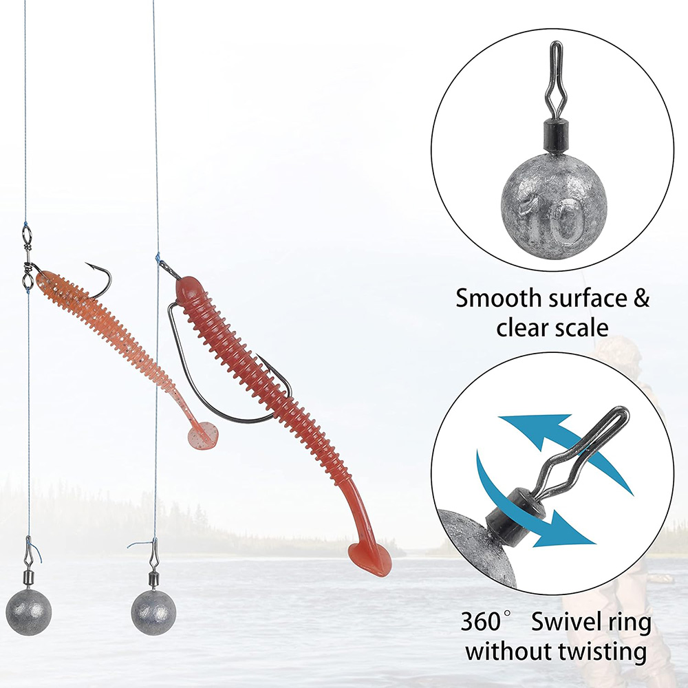 10Pcs Fishing Weight Lead 2.5G - Fishing Lure Popper incelemesi ve fiyatı