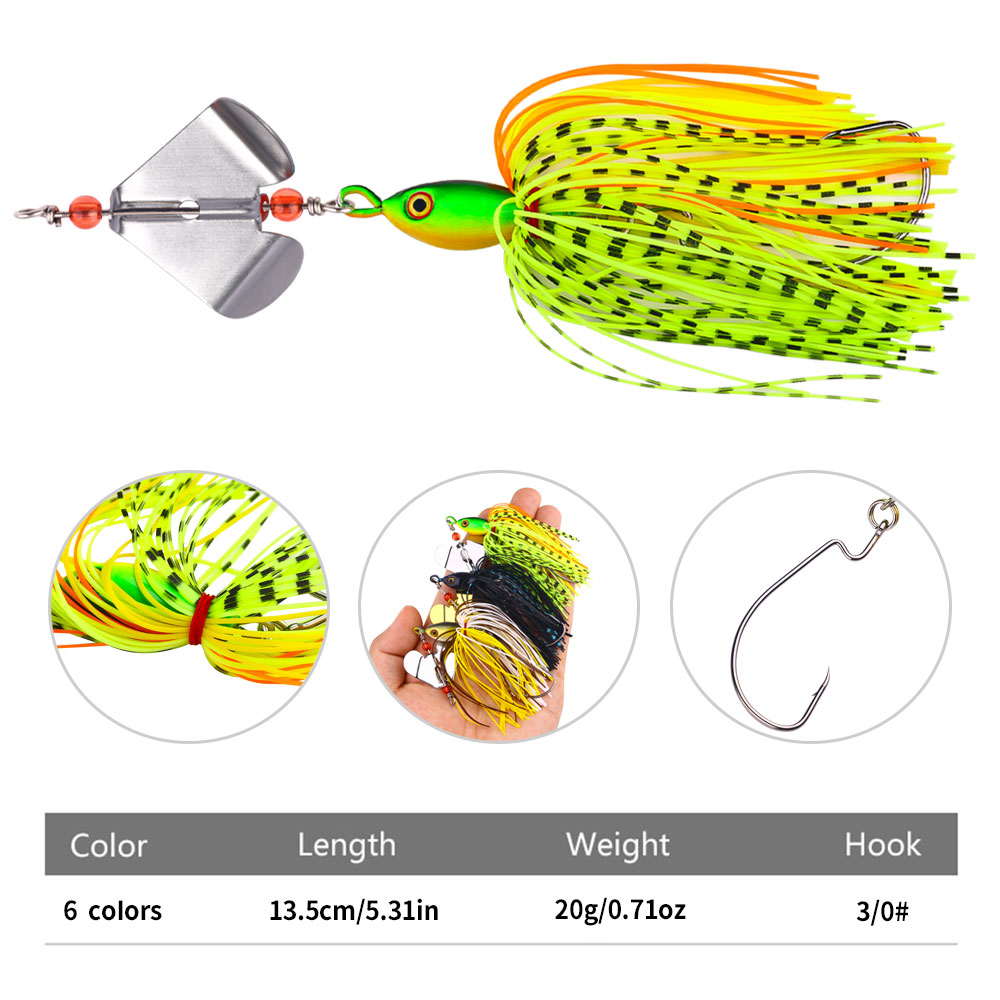 Buzzbait Fishing Lure with Rot - Fishing Lure Blade Bait incelemesi ve fiyatı