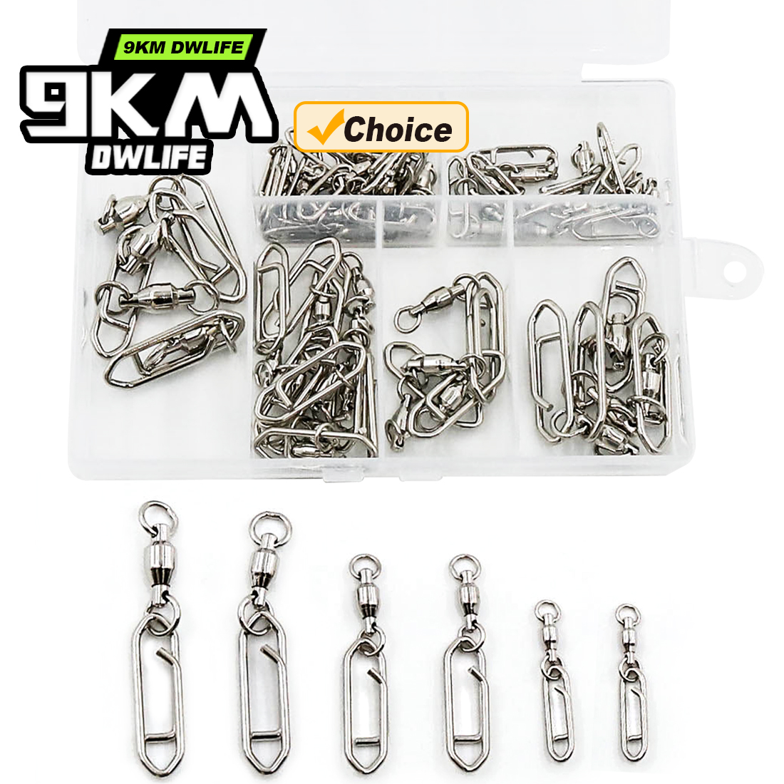 9KM Fishing Swivel Snap Kit 50 - Fishing Lure Making Kit incelemesi ve fiyatı