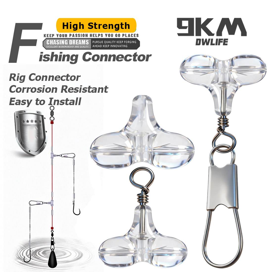 9KM T Shape Fishing Cross Bead - Fishing Lure Accessories incelemesi ve fiyatı