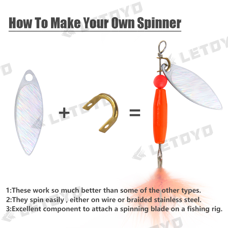 LETOYO 100pcs Folded Clevises  - Fishing Lure Spoon incelemesi ve fiyatı