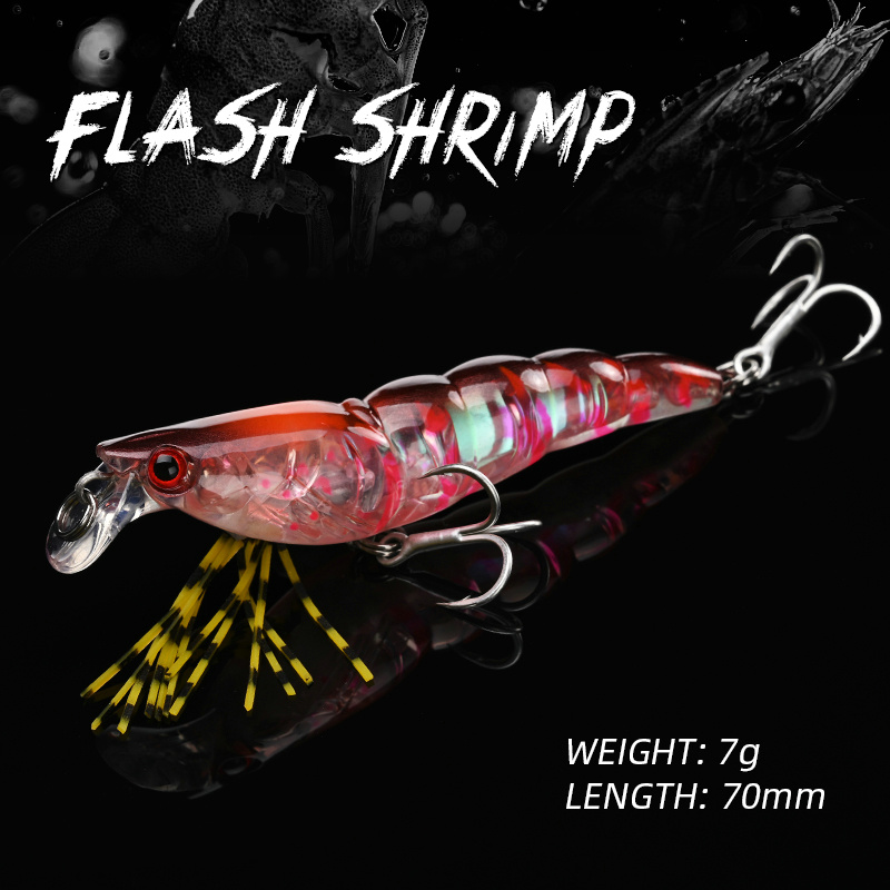 ALLBLUE 3D Flash Shrimp 70mm 7 - Fishing Lure Buzzbait incelemesi ve fiyatı