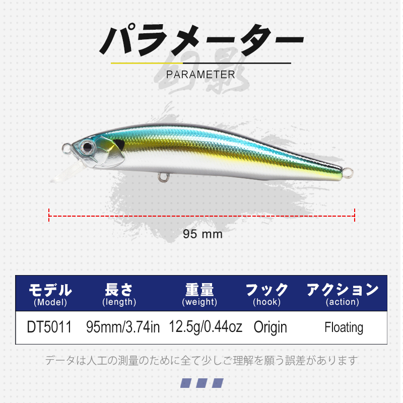 D1 Floating Minnow 95mm/12.5g  - Fishing Lure Jerkbait incelemesi ve fiyatı
