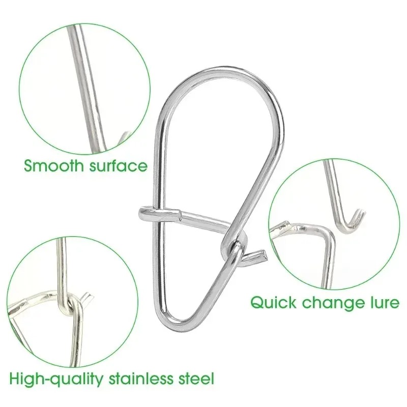 100/200PCS Stainless Steel Fis - Fishing Lure Accessories incelemesi ve fiyatı
