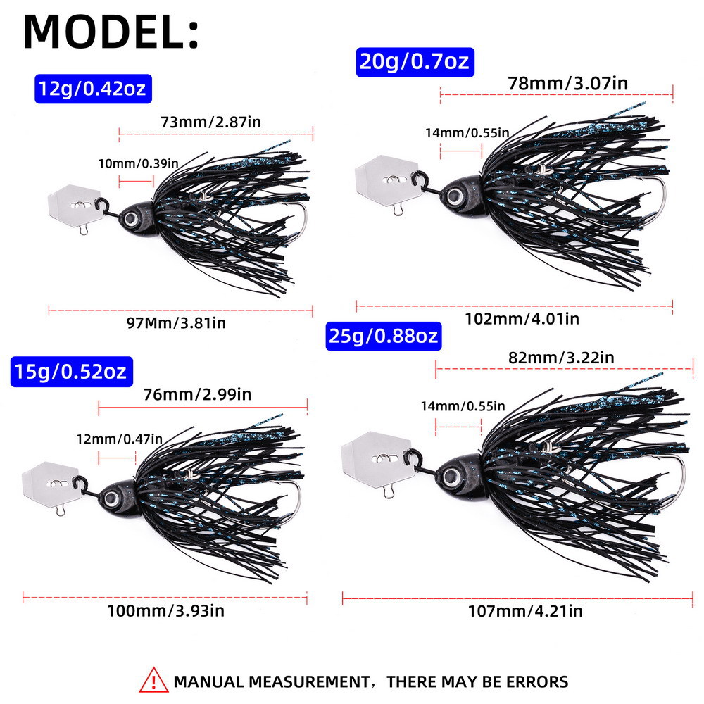 Wholesale Weedless Long Cast S - Fishing Lure Blade Bait incelemesi ve fiyatı