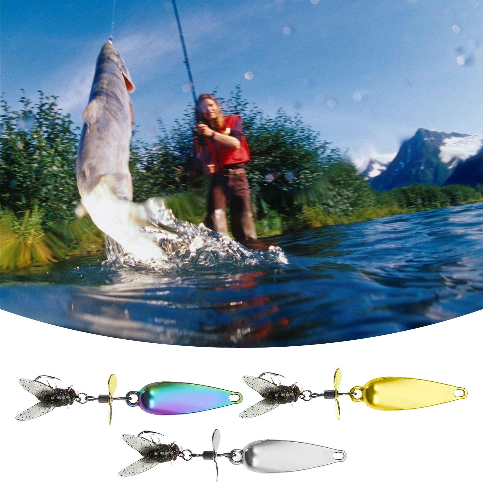 3 Pack Metal Spinner Baits 3D  - Fishing Lure Blade Bait incelemesi ve fiyatı