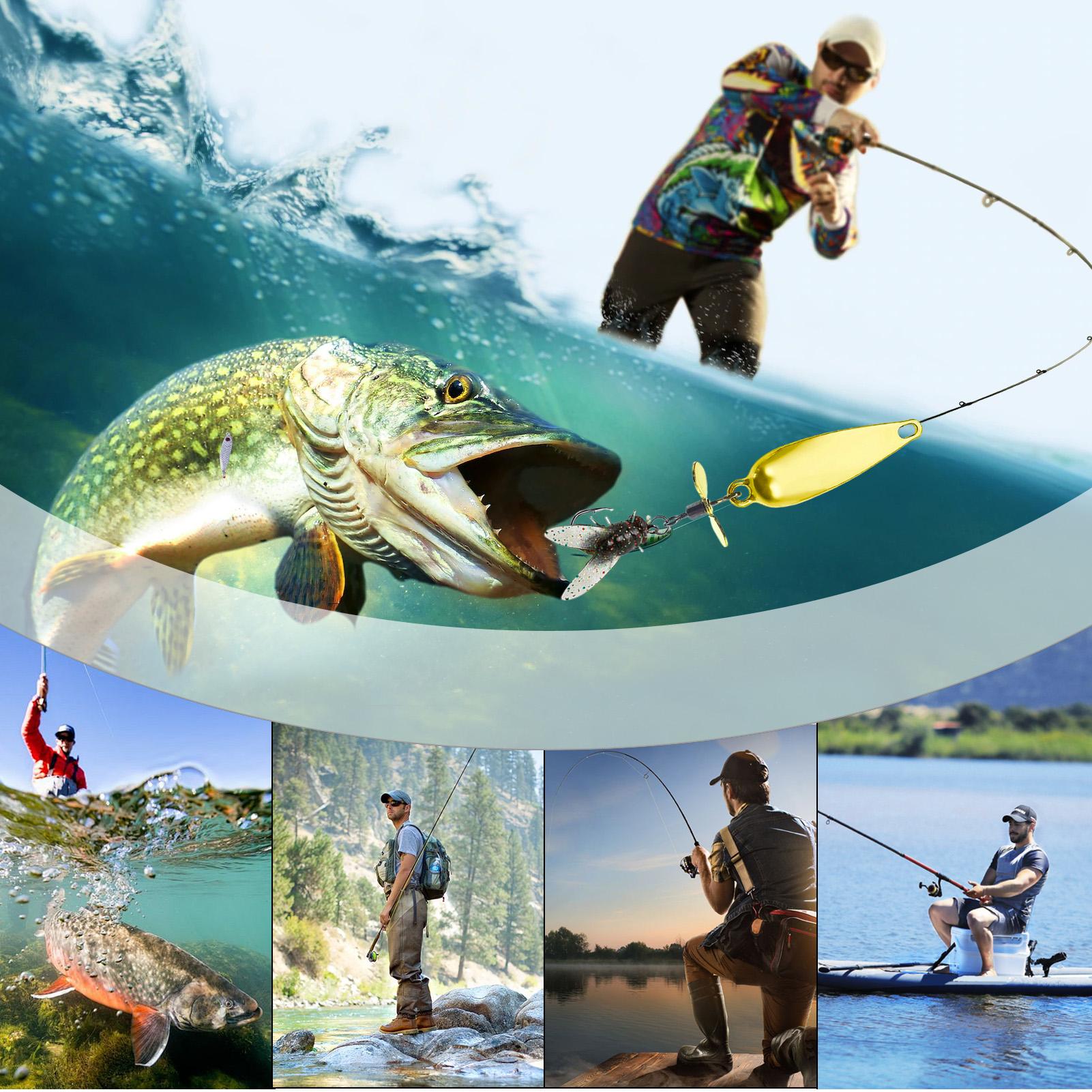 3 Pack Metal Spinner Baits 3D  - Fishing Lure Blade Bait incelemesi ve fiyatı