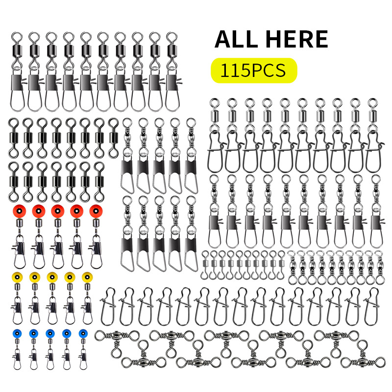 115pcs Fishing Swivel Connecto - Fishing Lure Making Kit incelemesi ve fiyatı