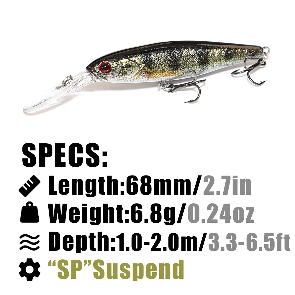 B&U  68mm 3D Printing Shad Sus - Fishing Lure Jerkbait incelemesi ve fiyatı