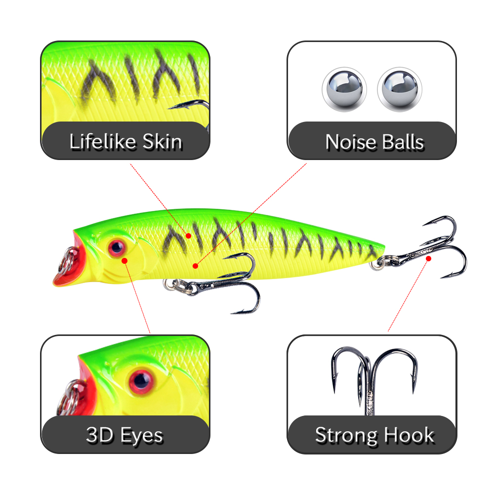 1pcs Fishing Lures High Qualit - Fishing Lure Popper incelemesi ve fiyatı