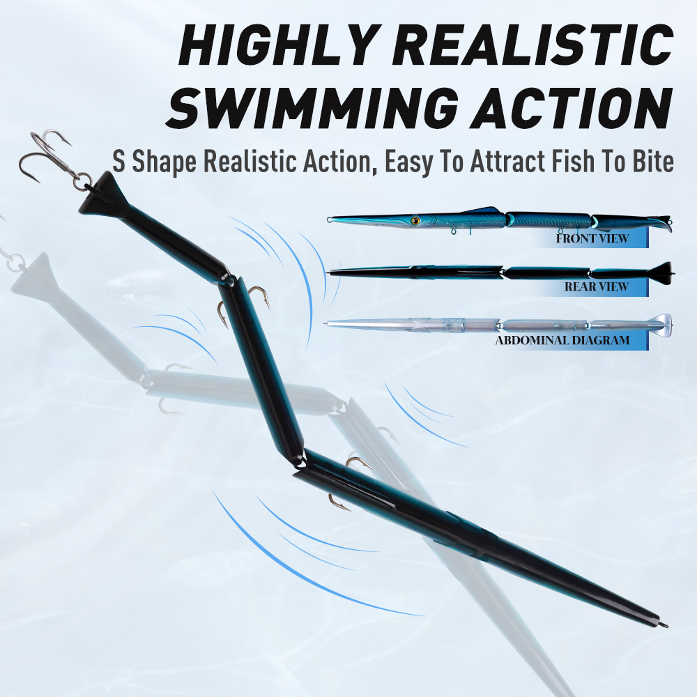 YOOFISH Jointed Pencil Bait 3  - Fishing Lure Popper incelemesi ve fiyatı