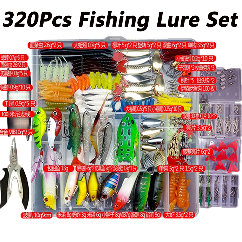 Fishing Lure Kit Soft and Hard - Fishing Lure Crankbait incelemesi ve fiyatı