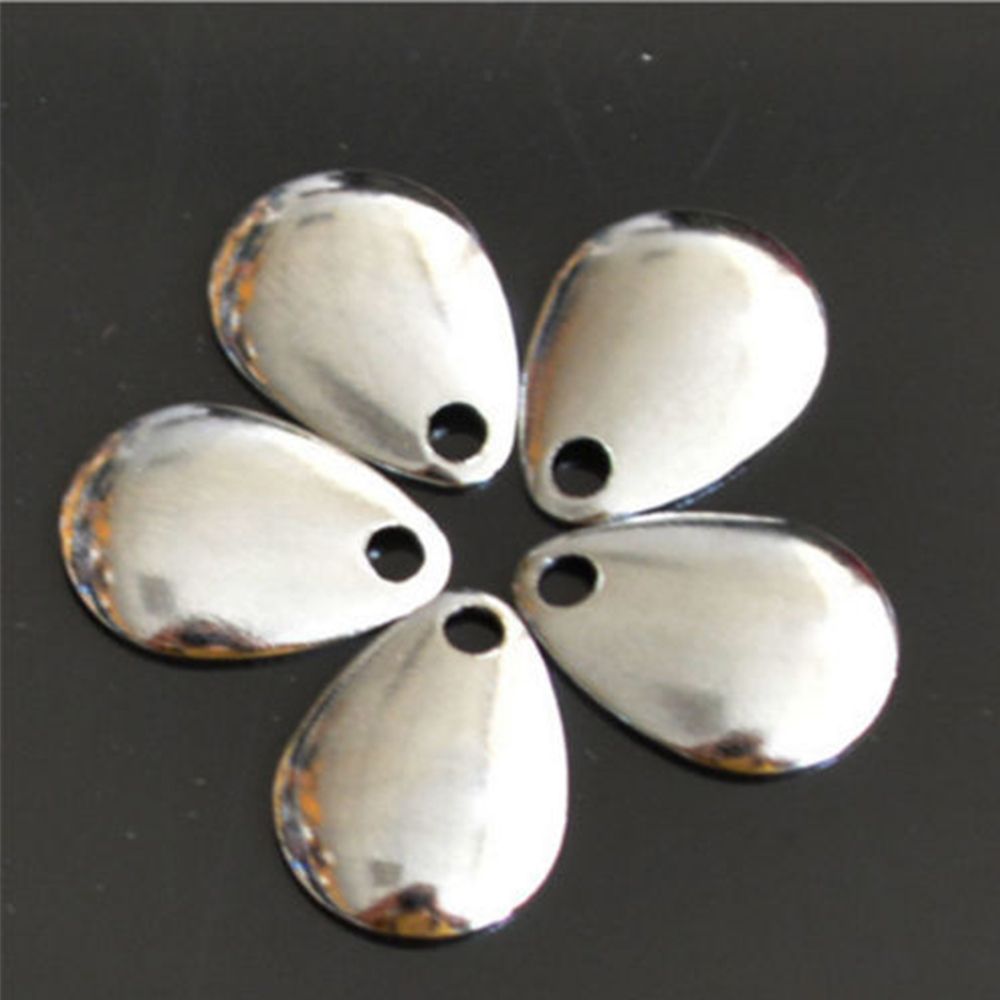 50PCS Silver Smooth Nickel Seq - Fishing Lure Spoon incelemesi ve fiyatı