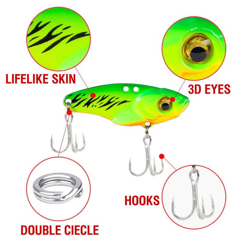 6PCS Metal VIB Lure 5g 7g 10g  - Fishing Lure Spoon incelemesi ve fiyatı