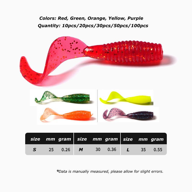 Wondersee 50PCS Soft Bait Worm - Fishing Lure Soft Plastic incelemesi ve fiyatı