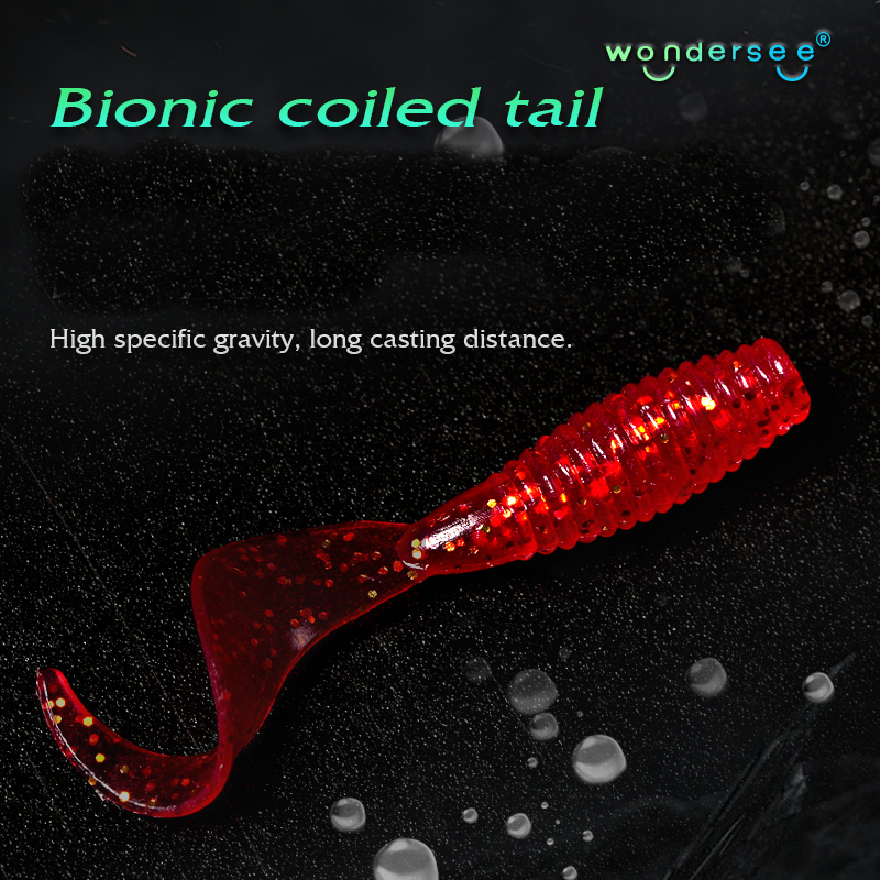Wondersee 50PCS Soft Bait Worm - Fishing Lure Soft Plastic incelemesi ve fiyatı