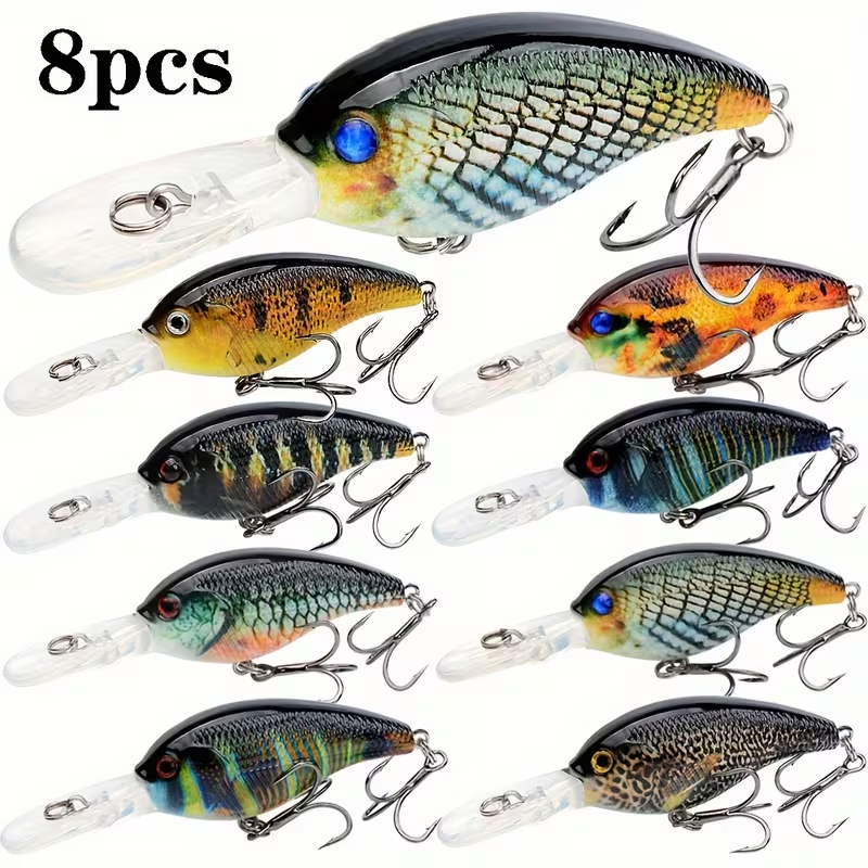 8pcs Jerkbait Minnow ABS Hard  - Fishing Lure Jerkbait incelemesi ve fiyatı