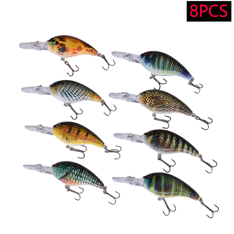8pcs Jerkbait Minnow ABS Hard  - Fishing Lure Jerkbait incelemesi ve fiyatı