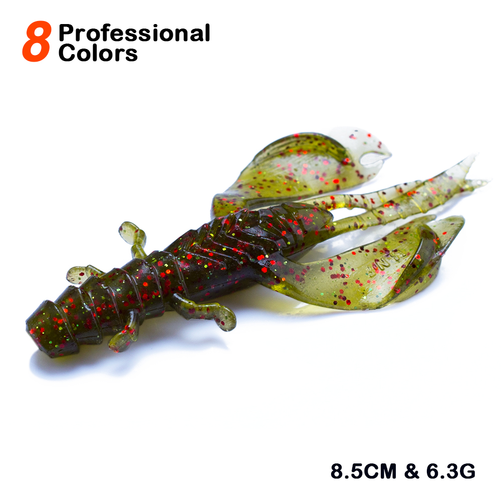 4/8pcs 80mm/6.5g Soft Silicon  - Fishing Lure Soft Plastic incelemesi ve fiyatı