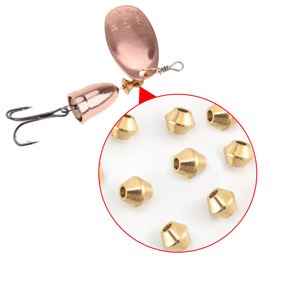 40pcs DIY Lure Brass Fishing B - Fishing Lure Spinner incelemesi ve fiyatı