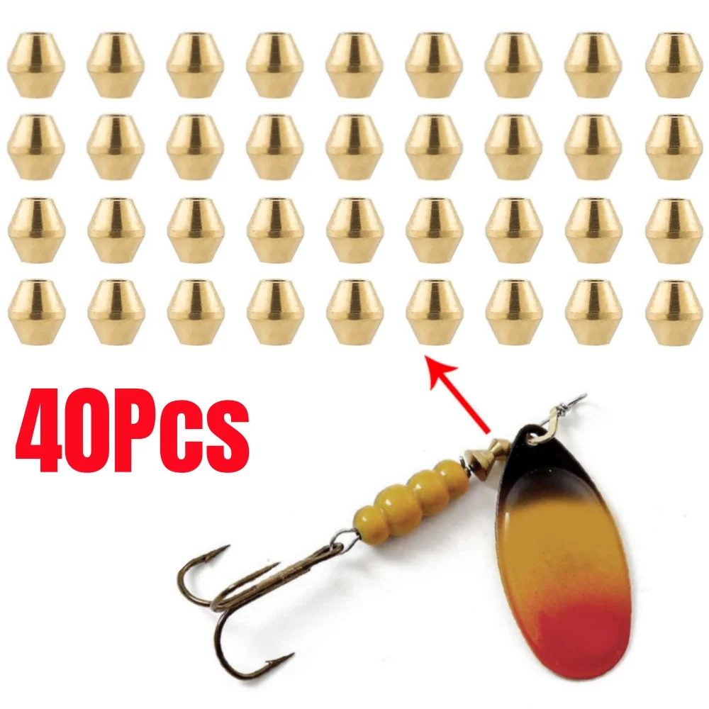40pcs DIY Lure Brass Fishing B - Fishing Lure Spinner incelemesi ve fiyatı