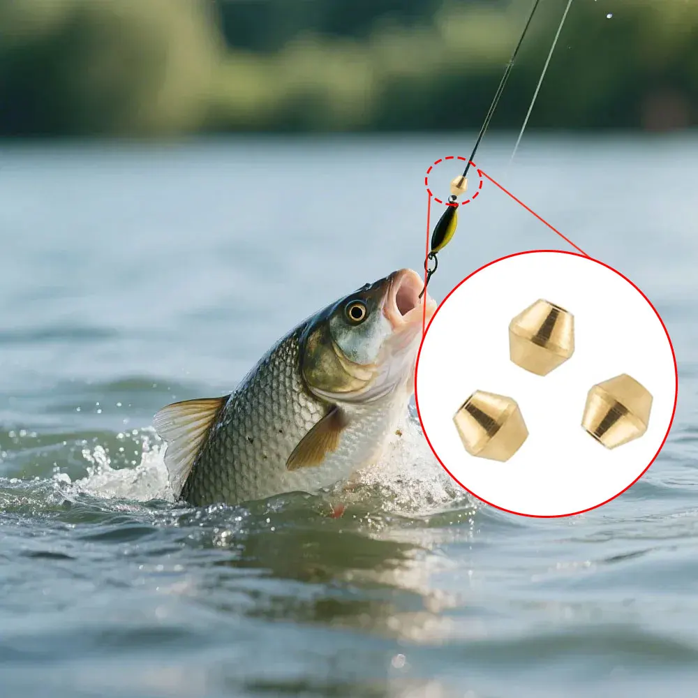 40pcs DIY Lure Brass Fishing B - Fishing Lure Spinner incelemesi ve fiyatı