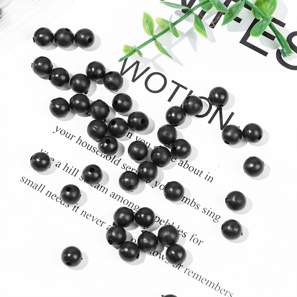 100pcs/lot Fishing Beads Space - Fishing Lure Soft Plastic incelemesi ve fiyatı