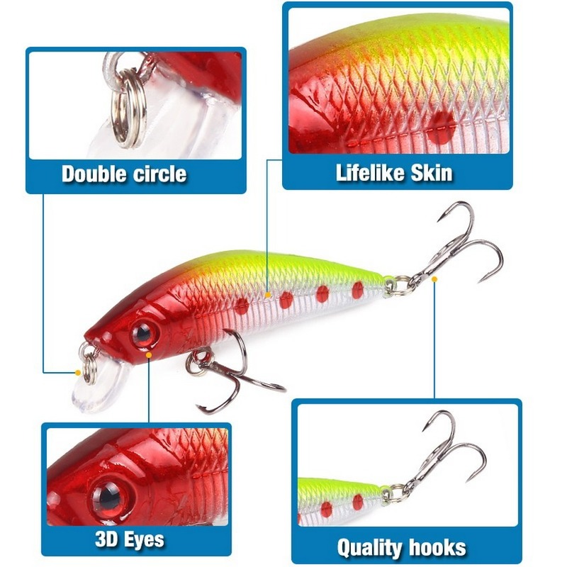 Fishing Lure 70mm 8g 3D Eyes C - Fishing Lure Soft Plastic incelemesi ve fiyatı
