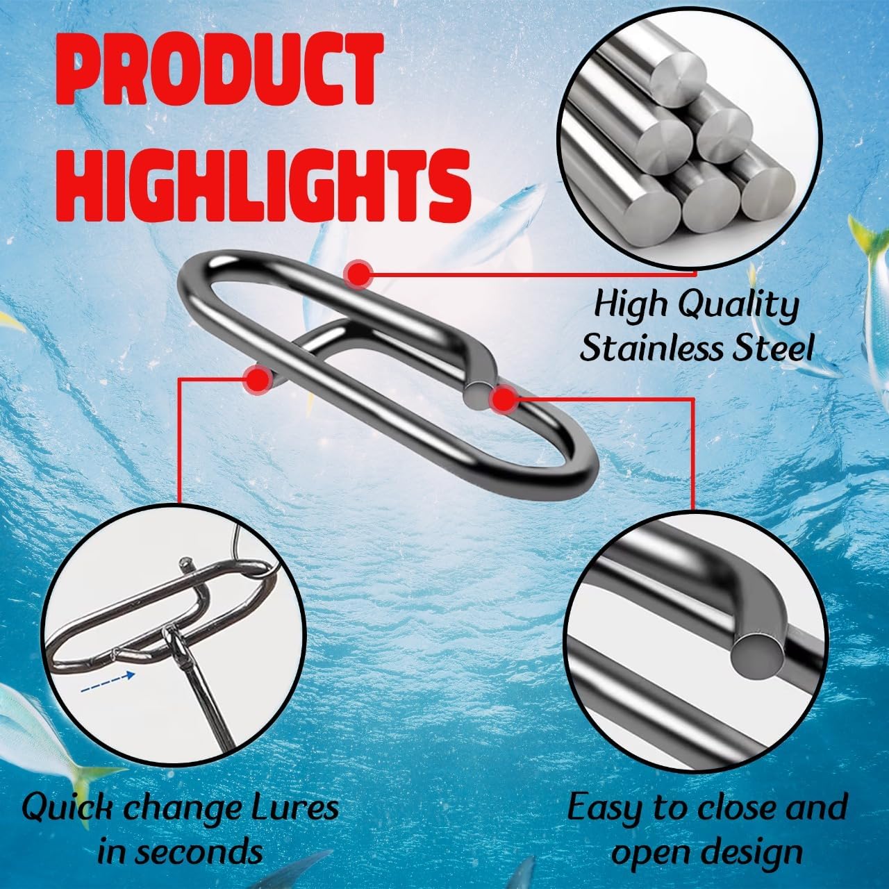 9KM Fishing Snap Kit 110pcs Po - Fishing Lure Making Kit incelemesi ve fiyatı