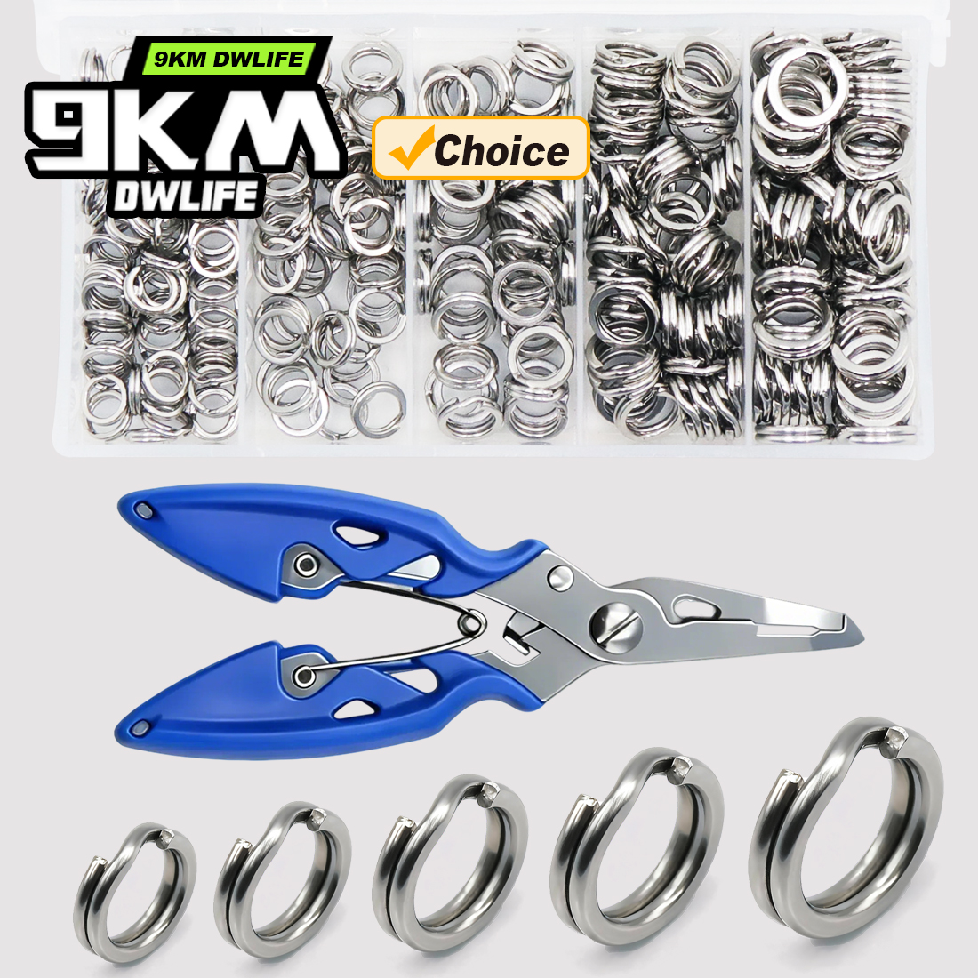 9KM Fishing Split Rings with P - Fishing Lure Kit incelemesi ve fiyatı
