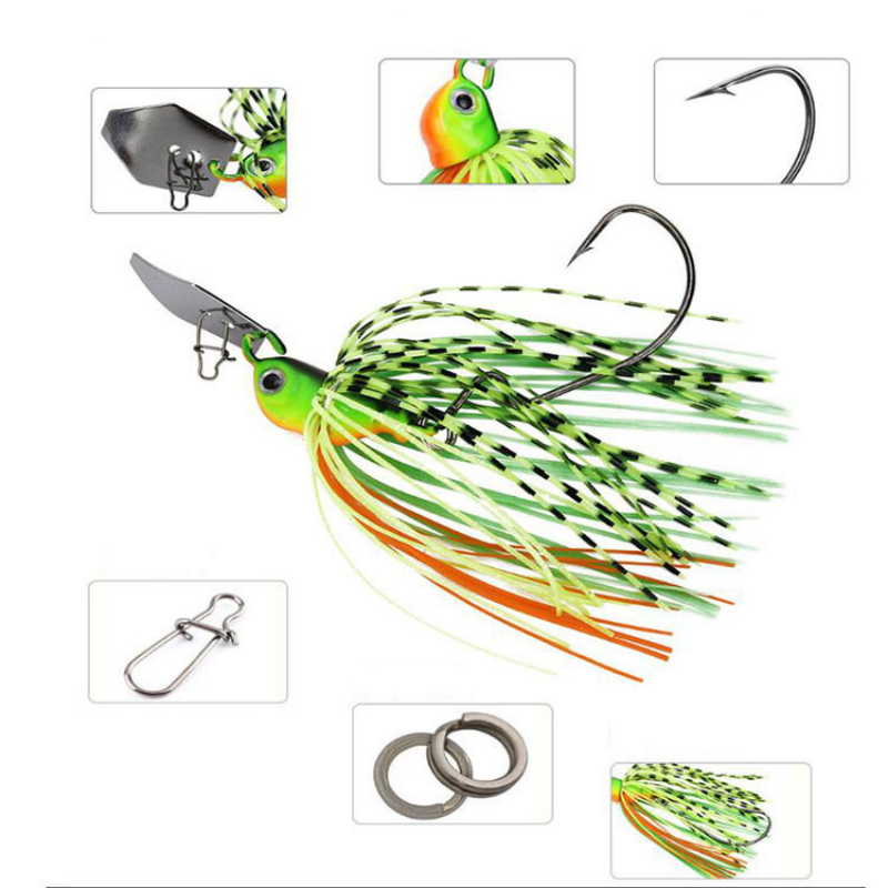 Chatter Bait 7g 9g 11g 14g 21g - Fishing Lure Buzzbait incelemesi ve fiyatı