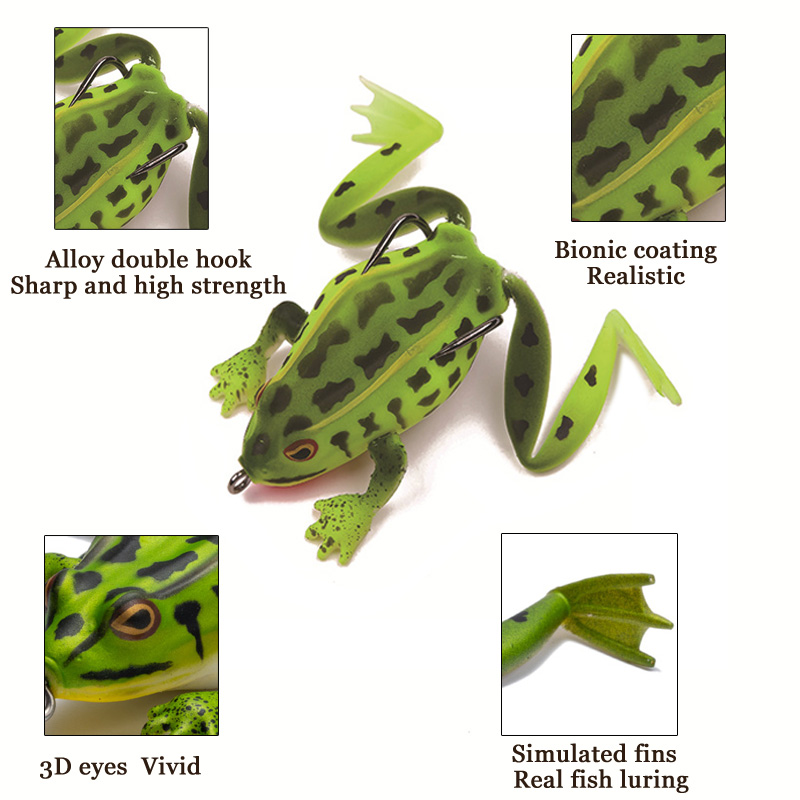 FT Frog Type Topwater Lure Sil - Fishing Lure Soft Plastic incelemesi ve fiyatı