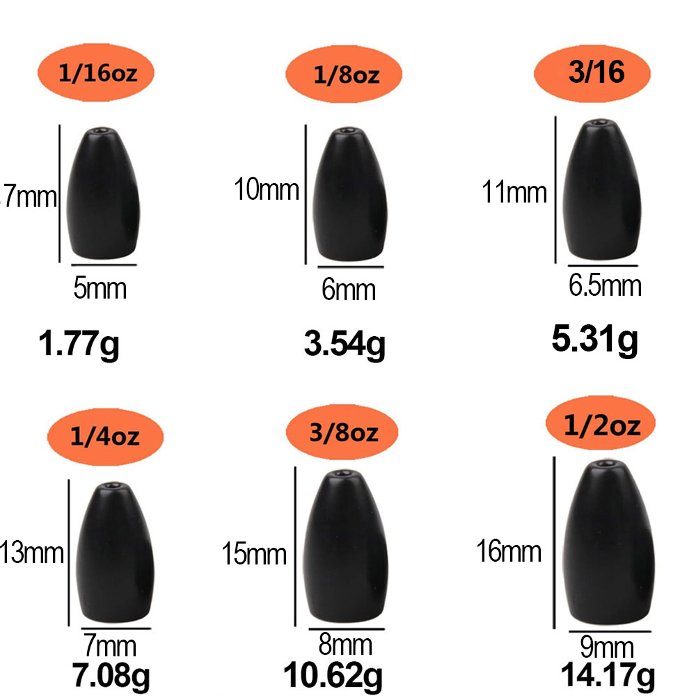 Tungsten Steel Fishing Weights - Fishing Lure Jig incelemesi ve fiyatı