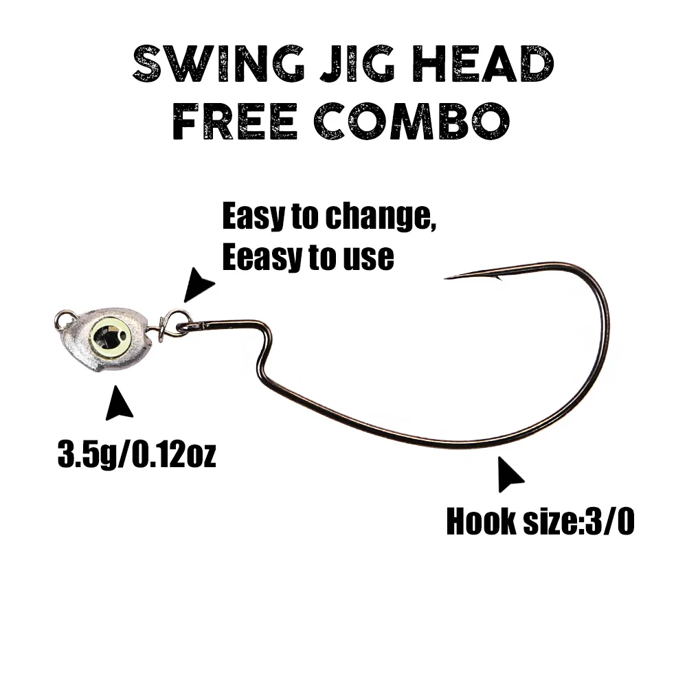 B&U Swing Jig head cheburashka - Fishing Lure Jig incelemesi ve fiyatı